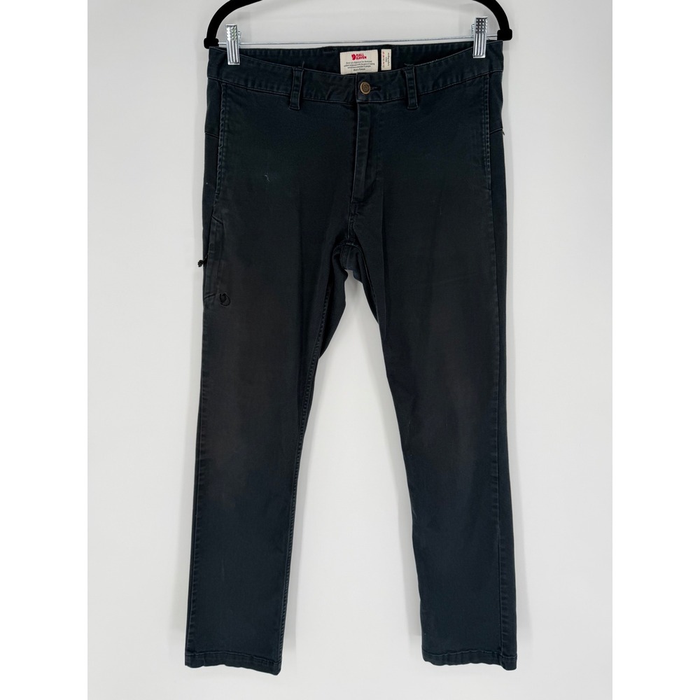FJALLRAVEN HIGH COAST STRETCH TROUSERS DARK NAVY BLUE 30-31 REGULAR HIKING